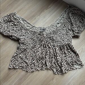 Leopard Print Women's Top